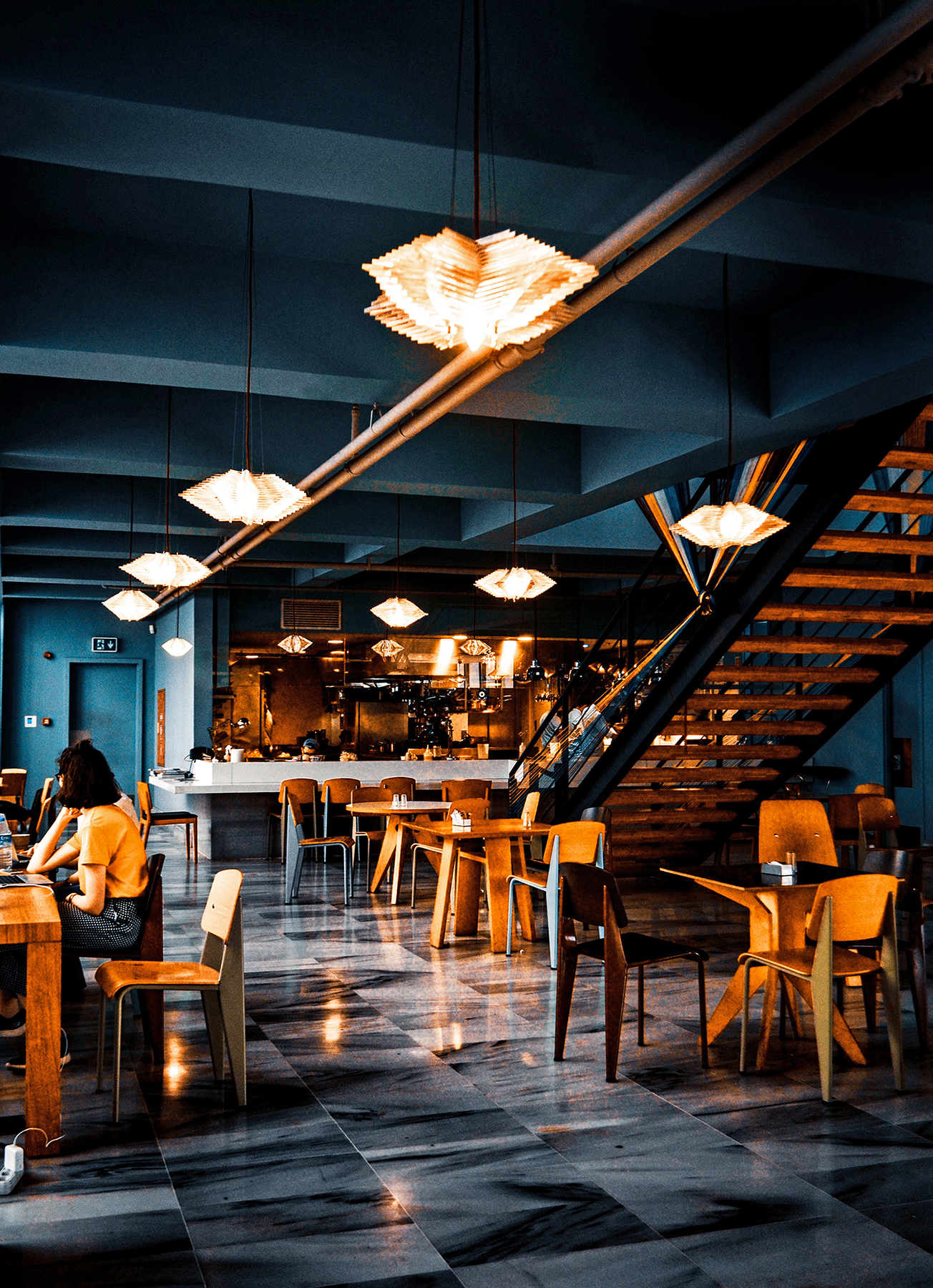 Beer pub tables room