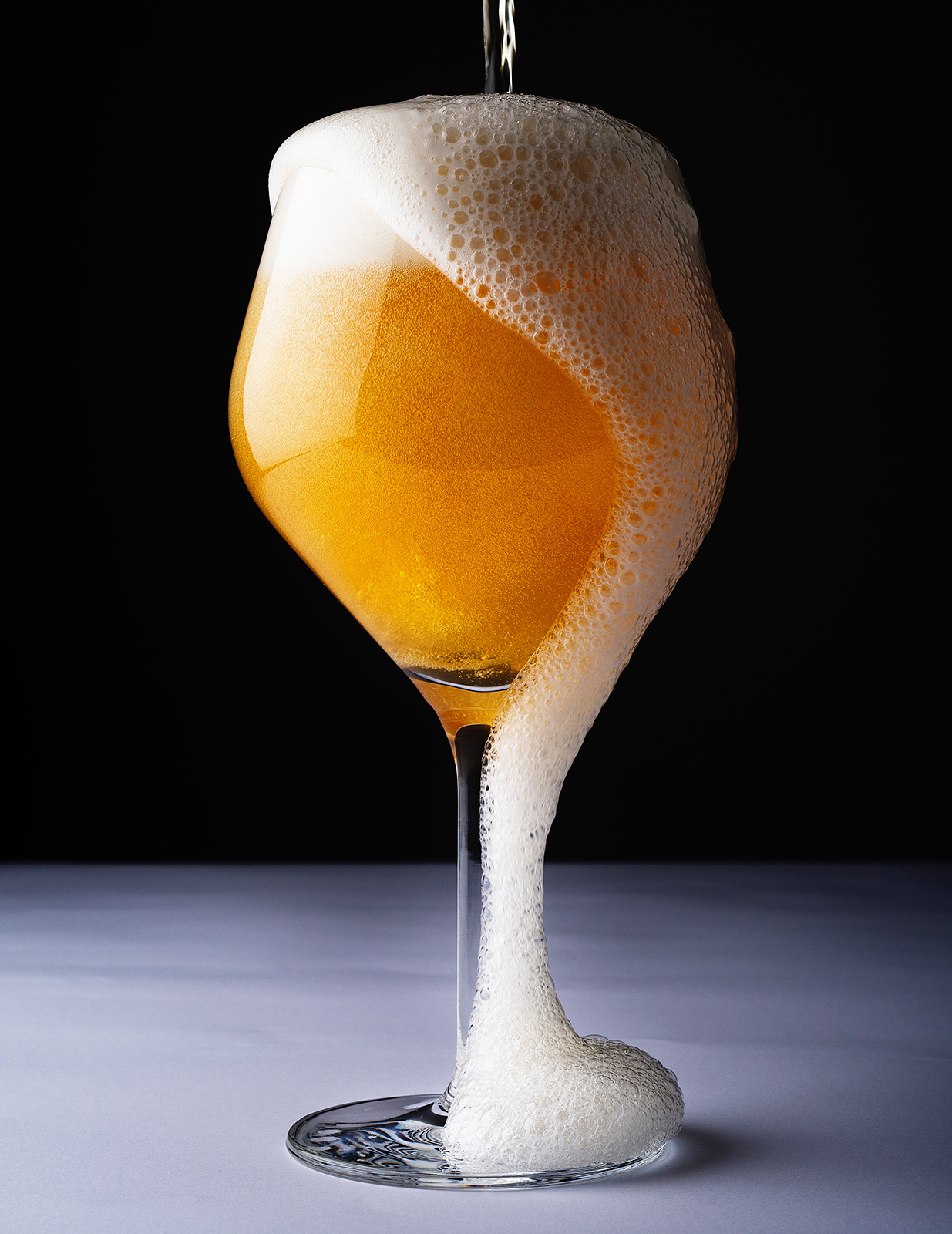 Glass of craft beer